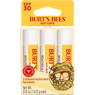 Foto 1 | Foto 1 | Bálsamo Labial Burt's Bees Beaches & Cream Sun Care Spf 30 (paquete De 3) - Venta Internacional.