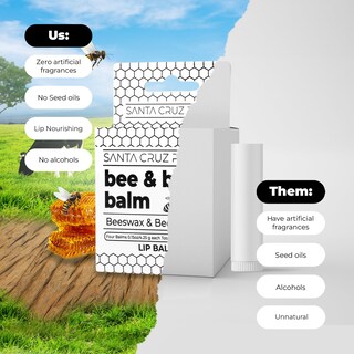 Foto 3 | Foto 3 | Bálsamo Labial Santa Cruz Paleo, Sebo De Ternera, Cera De Abejas, Hidratante - Venta Internacional.