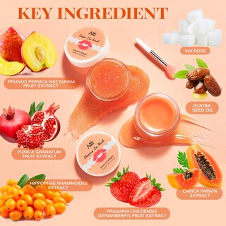 Foto 2 | Foto 2 | Set De Mascarilla Y Exfoliante Labial Anai Rui Lip Care Kit Peach - Venta Internacional.