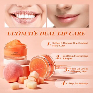 Foto 3 | Foto 3 | Set De Mascarilla Y Exfoliante Labial Anai Rui Lip Care Kit Peach - Venta Internacional.