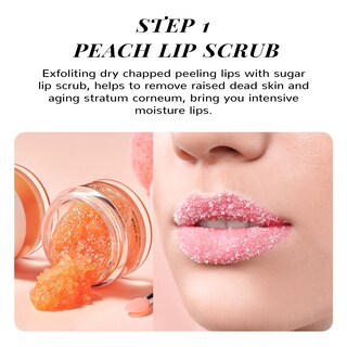 Foto 4 | Foto 4 | Set De Mascarilla Y Exfoliante Labial Anai Rui Lip Care Kit Peach - Venta Internacional.