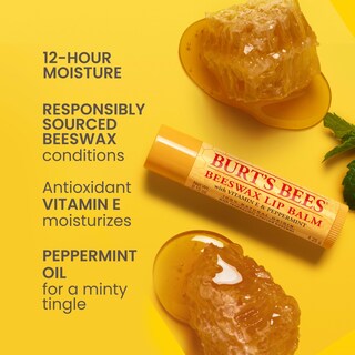 Foto 3 | Foto 3 | Bálsamo Labial Burt's Bees Original Beeswax Con Vitamina E Y Menta - Venta Internacional.