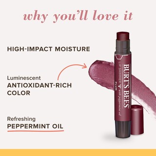 Foto 3 | Foto 3 | Bálsamo Labial Burt's Bees Shimmer Plum En Barra, Paquete De 4 - Venta Internacional.