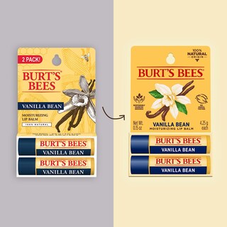 Foto 2 | Foto 2 | Bálsamo Labial Burt's Bees Hidratante Con Vainilla, 4,25 Ml (paquete De 2) - Venta Internacional.