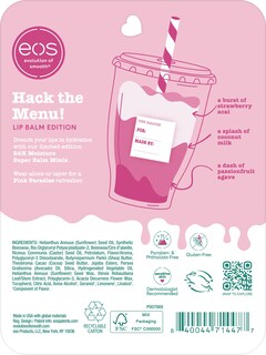 Foto 4 | Foto 4 | Bálsamos Labiales Eos 24h Moisture Super Balms Minis Pink Paradise - Venta Internacional.