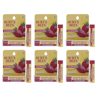 Foto 1 | Foto 1 | Bálsamo Labial Burts Bees Humectante Fresa Paquete De 6 - Venta Internacional.