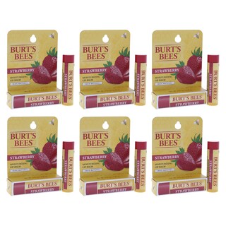Foto 3 | Foto 3 | Bálsamo Labial Burts Bees Humectante Fresa Paquete De 6 - Venta Internacional.