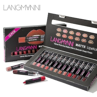 Foto 3 | Foto 3 | Set De Maquillaje Bases Y Correctores 12 Unidades Lápiz Labial Impermeable - Venta Internacional.