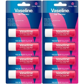 Foto 1 | Foto 1 | Bálsamo Labial Vaseline Lip Therapy Rosy Lips Paquete De 8 Unidades 4 Ml - Venta Internacional.