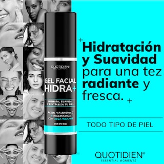 Foto 2 | Foto 2 | Gel Hidratante Crema Facial Quotidien con Ácido Hialuronico y Niacinanamida Skin Care 50ml