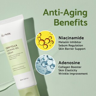 Foto 5 | Foto 5 | Crema Hidratante En Gel Iunik Centella 70% Calmante Con Árbol De Té - Venta Internacional.