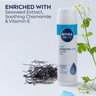 Foto 5 | Foto 5 | Gel De Afeitar Nivea Men Sensitive Cool Con Algas Marinas, 210 Ml, Paquete De 3 - Venta Internacional.