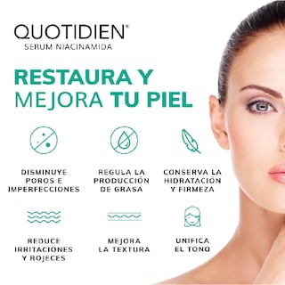 Foto 2 | Foto 2 | Serum Niacinamida Quotidien + Zinc Skin Care Hidratante Suero Facial 30ml