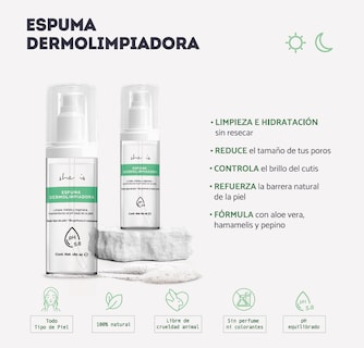 Foto 3 | Foto 3 | Kit Facial She is Skincare Rejuvenecedor Sérum Ác. Hialurónico + Espuma Dermolimpiadora