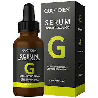 Foto 1 | Foto 1 | Ácido Glicólico + Aloe Vera Y Glicerina Skin Care Exfoliante Facial Suero Facial Quotidien QSerum 30 ml