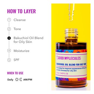 Foto 5 | Foto 5 | Aceite Facial Good Molecules, Aceite De Bakuchiol, 12 Ml, Para Piel Grasa - Venta Internacional.