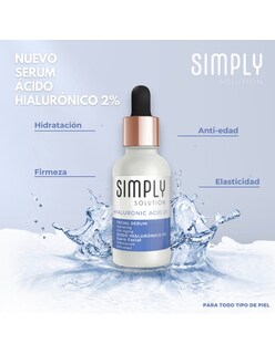 Foto 4 | Foto 4 | Suero Facial Simply Solution Acido Hialuronico 2% 30 ml