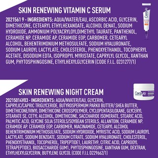 Foto 7 | Foto 7 | Set De Cuidado De La Piel Cerave, Sérum De Vitamina C De 30 Ml Y Crema De Noche - Venta Internacional.