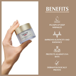Foto 2 | Foto 2 | Crema De Noche Con Ácido Hialurónico Eucerin, 50 Ml, Hidratante Antienvejecimiento Para Pieles Madur - Venta Internacional.