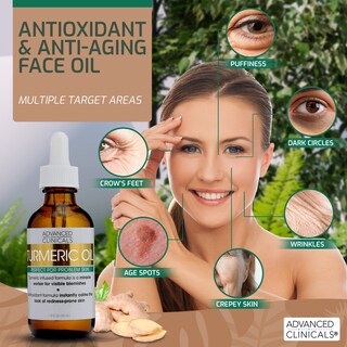 Foto 4 | Foto 4 | Sérum Para El Cuidado De La Piel Facial Advanced Clinicals, Aceite De Cúrcuma, 50 Ml - Venta Internacional.