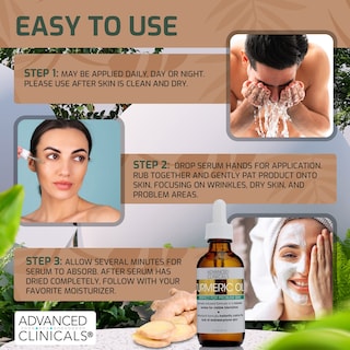 Foto 5 | Foto 5 | Sérum Para El Cuidado De La Piel Facial Advanced Clinicals, Aceite De Cúrcuma, 50 Ml - Venta Internacional.