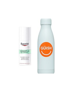 Foto 1 | Foto 1 | Fluido Facial Matificante Eucerin Dermopurifyer + Gratis Termo Güish De Regalo