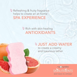Foto 6 | Foto 6 | Esponja De Gel De Baño, Esponjosas, Nutrientes Para La Piel, Pomelo Dulce - Venta Internacional.