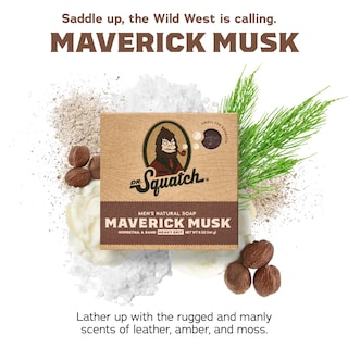 Foto 2 | Foto 2 | Barra de Jabón Dr. Squatch Paquete de 5 Unidades Maverick Musk Natural para Hombre - Venta Internacional