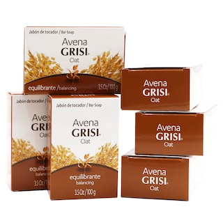 Foto 1 | Foto 1 | Jabón Grisi Oat Cleansing Balancing Con Avena Natural, Paquete De 6 - Venta Internacional.