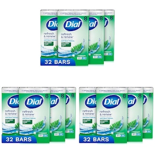 Foto 1 | Foto 1 | Soap Dial Antibacterial Refresh & Renew Mountain Fresh, 32 Barras, 4 Onzas (paquete De 3) - Venta Internacional.