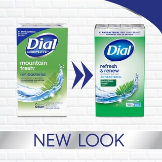 Foto 2 | Foto 2 | Soap Dial Antibacterial Refresh & Renew Mountain Fresh, 32 Barras, 4 Onzas (paquete De 3) - Venta Internacional.