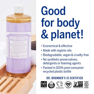 Foto 3 | Foto 3 | Jabón Líquido Dr. Bronner's Pure-castile Lavender 946 ml Paquete de 2 - Venta Internacional