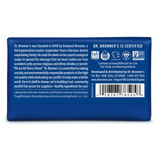 Foto 2 | Foto 2 | Jabón En Barra Dr. Bronner's Pure-castile Peppermint 150 Ml, Paquete De 6 - Venta Internacional.