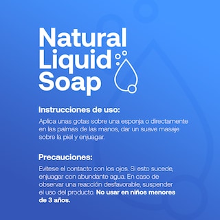 Foto 4 | Foto 4 | Jabón Líquido Natural De 800ml Para Manos Y Cuerpo. Sin Parabenos. B Life.