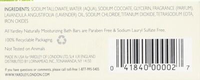 Foto 4 | Foto 4 | Jabón En Barra Yardley London English Lavender, 125 Ml, Paquete De 8 - Venta Internacional.