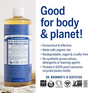 Foto 4 | Foto 4 | Jabón Líquido Dr. Bronner's Pure-castile 946 ml 3 Unidades - Venta Internacional