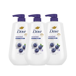 Foto 1 | Foto 1 | Gel de Baño Dove Unwind Blueberry & Moon Milk 24 Horas 3 X 300 ml - Venta Internacional