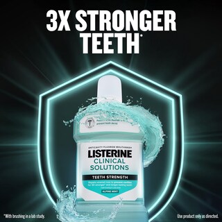 Foto 3 | Foto 3 | Enjuague Bucal Listerine Clinical Solutions Teeth Strength, 1 L X 2 - Venta Internacional.