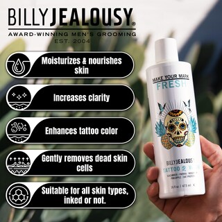 Foto 3 | Foto 3 | Limpiador Para Tatuajes Billy Jealousy Make Your Mark, 473 Ml, Con Pepino - Venta Internacional.