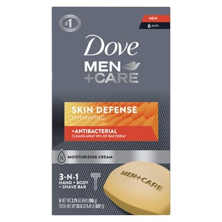 Foto 1 | Foto 1 | Barra De Jabón Dove Men + Care Defense, Antibacteriana, 110 G, Paquete De 6 - Venta Internacional.