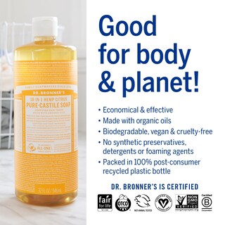 Foto 3 | Foto 3 | Jabón Líquido Dr. Bronner's Magic Soap-pure-castile 960 Ml  Paquete De 2 - Venta Internacional.