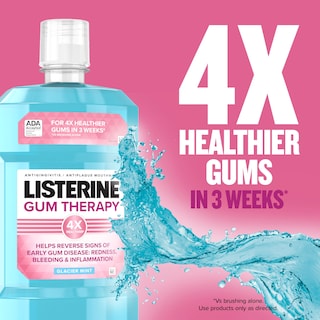 Foto 3 | Foto 3 | Enjuague Bucal Listerine Gum Therapy Antiplaca Paquete Doble De 1 Litro - Venta Internacional.
