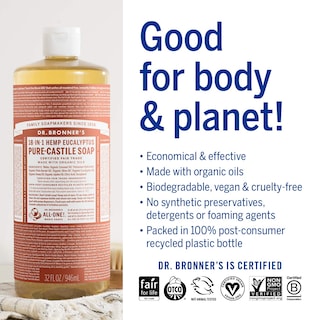 Foto 3 | Foto 3 | Jabón Líquido Dr. Bronner's Magic Soap Eucalipto 2 Frascos de 946 ml C/U - Venta Internacional