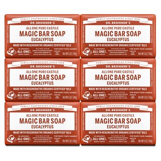 Foto 1 | Foto 1 | Jabón En Barra Dr. Bronner's Pure-castile Magic Eucalyptus 150 Ml Paquete De 6 - Venta Internacional.