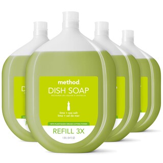 Foto 1 | Foto 1 | Método De Recarga De Jabón En Gel Para Platos Con Aroma A Lima Y Sal Marina  1 6 L (x4) - Venta Internacional.