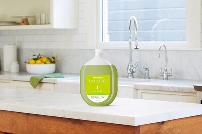 Foto 5 | Foto 5 | Método De Recarga De Jabón En Gel Para Platos Con Aroma A Lima Y Sal Marina  1 6 L (x4) - Venta Internacional.