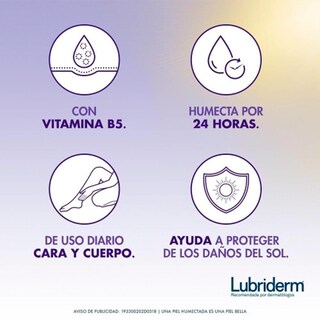 Foto 3 | Foto 3 | Crema Corporal Lubriderm Protección Solar FPS 15 400 ml