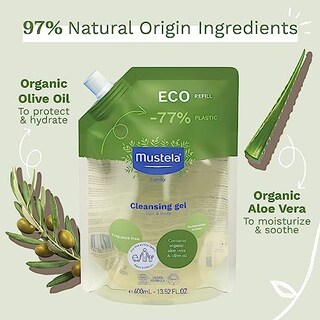 Foto 3 | Foto 3 | Venta Internacional - Gel Limpiador Mustela Organic Eco-refill Con Aceite De Oliva 500 Ml