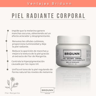 Foto 3 | Foto 3 | Crema Despigmentante Corporal BRIDUNN SKINCARE Aclara Manchas Hidrata y Unifica el Tono de la Piel