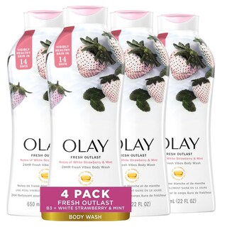 Foto 1 | Foto 1 | Gel De Baño Olay Fresh Outlast White Fresa Y Menta, 650 Ml X 4 - Venta Internacional.